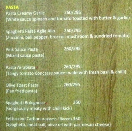 The Brew Cafe Menu, Menu for The Brew Cafe, Jubilee Hills, Hyderabad