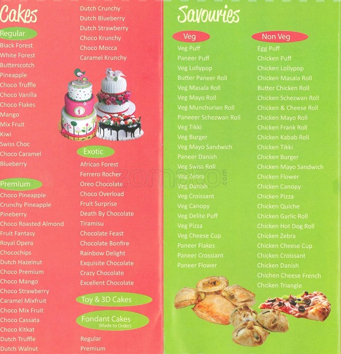 Oven Hot The Bake Shop Menu, Menu for Oven Hot The Bake Shop, Kurla