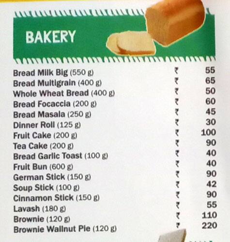 Bikanervala Preet Vihar Delhi menu