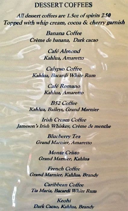 Chalkers Sports Bar and Grill menu