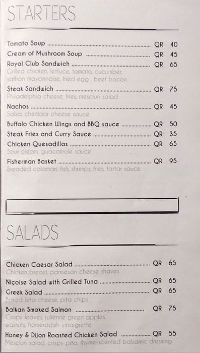 Spikes menu