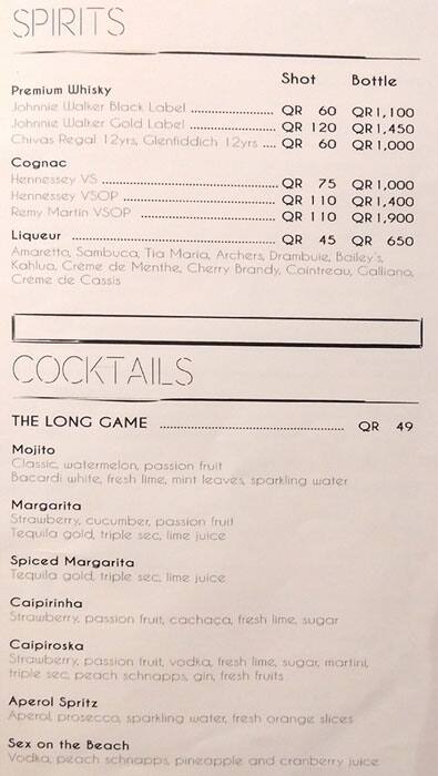 Spikes menu