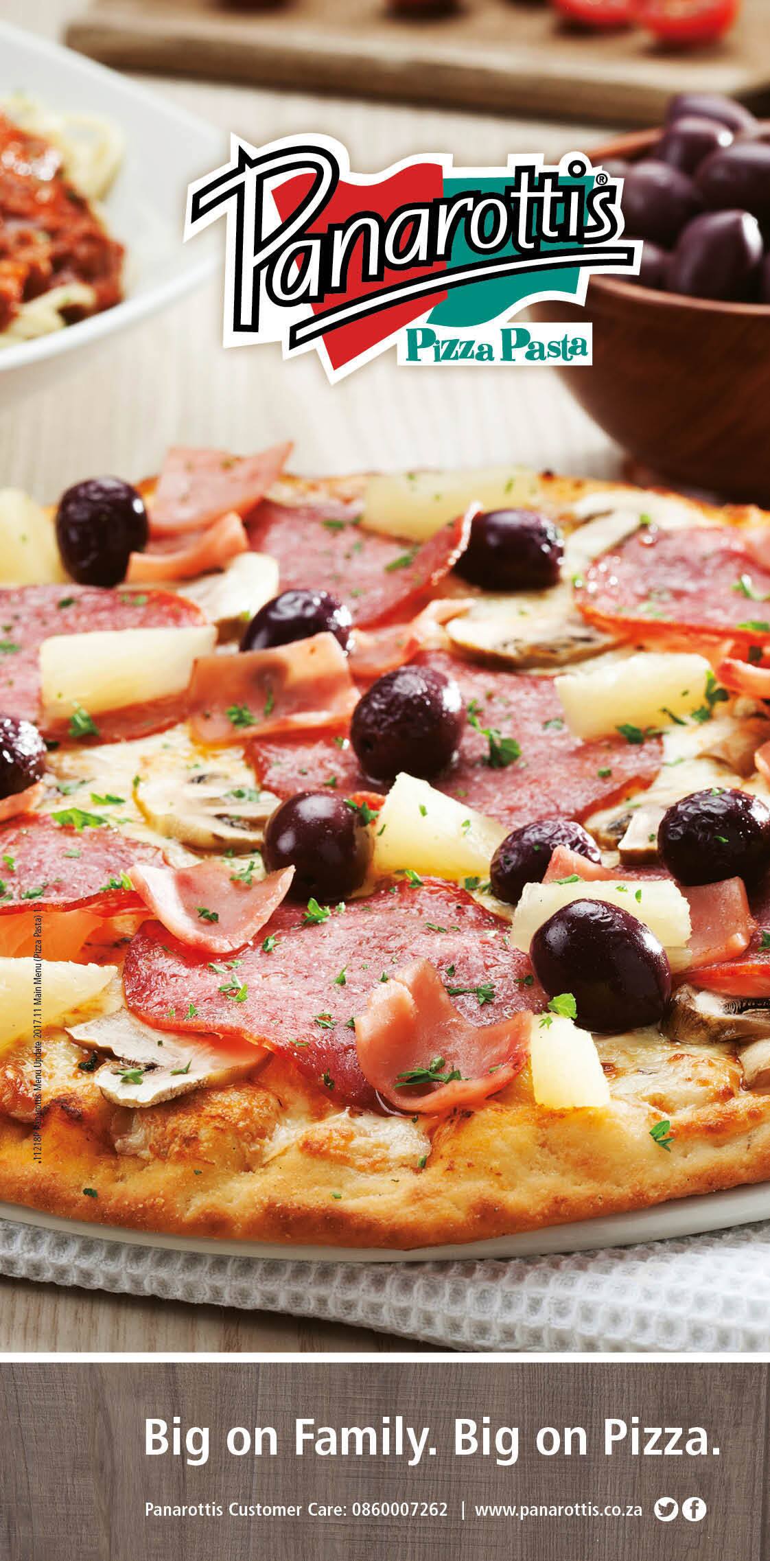 Panarottis Pizza Pasta Menu, Menu for Panarottis Pizza Pasta, Strubens