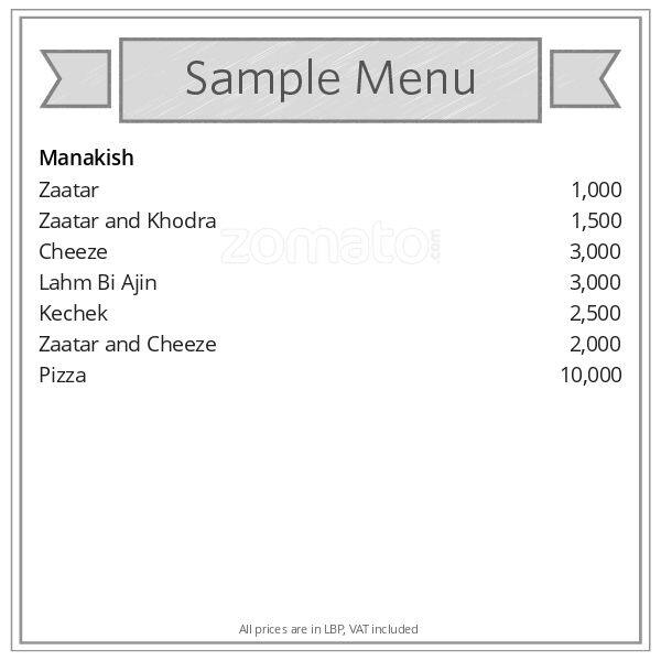 Fourni menu