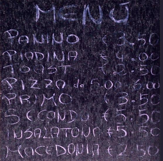 Menu di Millennium 