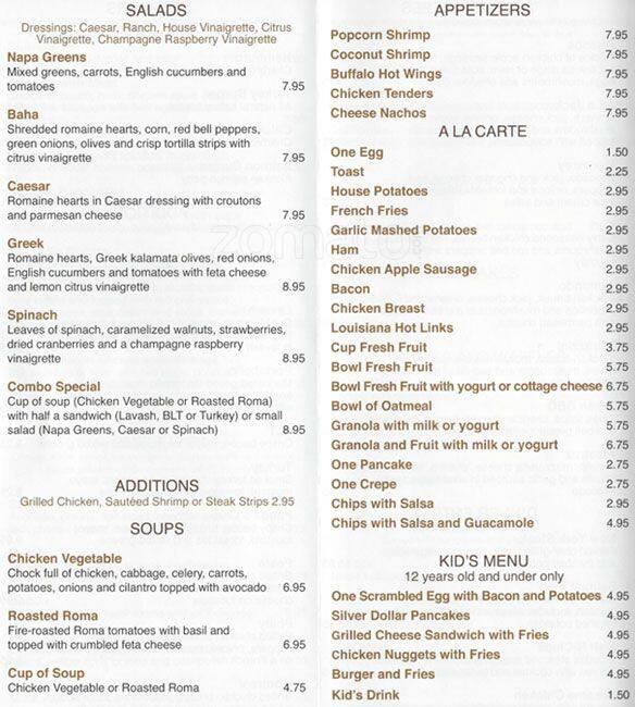Whispers Cafe & Creperie Menu Urbanspoon/Zomato