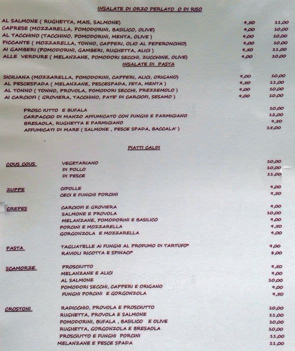 Menu di Vini e Buffet - Enoteca e Ristorante 