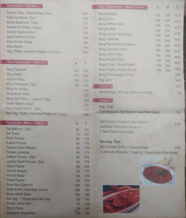 Garam Masala Express Menu, Menu for Garam Masala Express, South City 2
