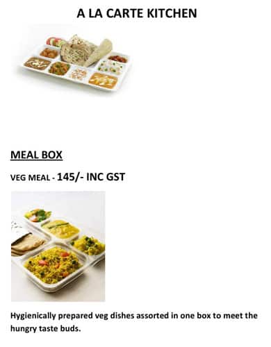 A La Carte Kitchen Menu Menu For A La Carte Kitchen Jubilee