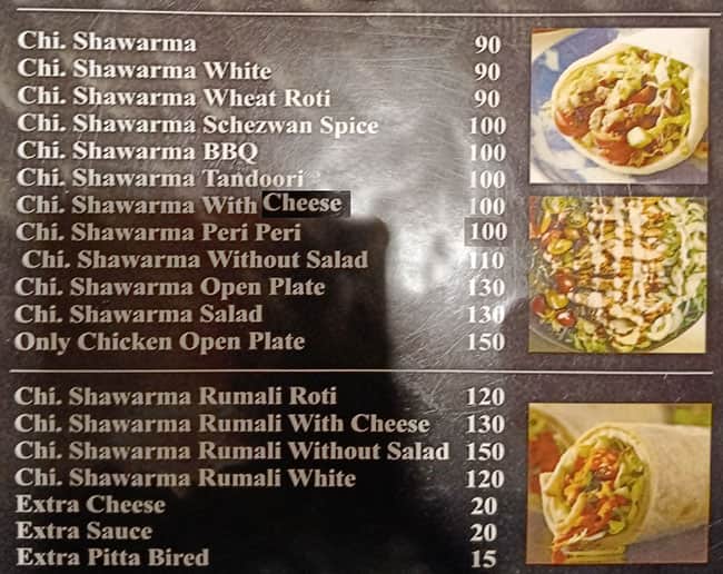 Menu of Shawarma Saffron, Kharadi, Pune