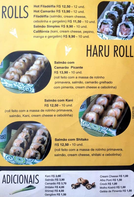 Sensei Temaki: Pokes, Bentôs, Sushi, Sashimi, Temakis, Águas Claras DF cardápio