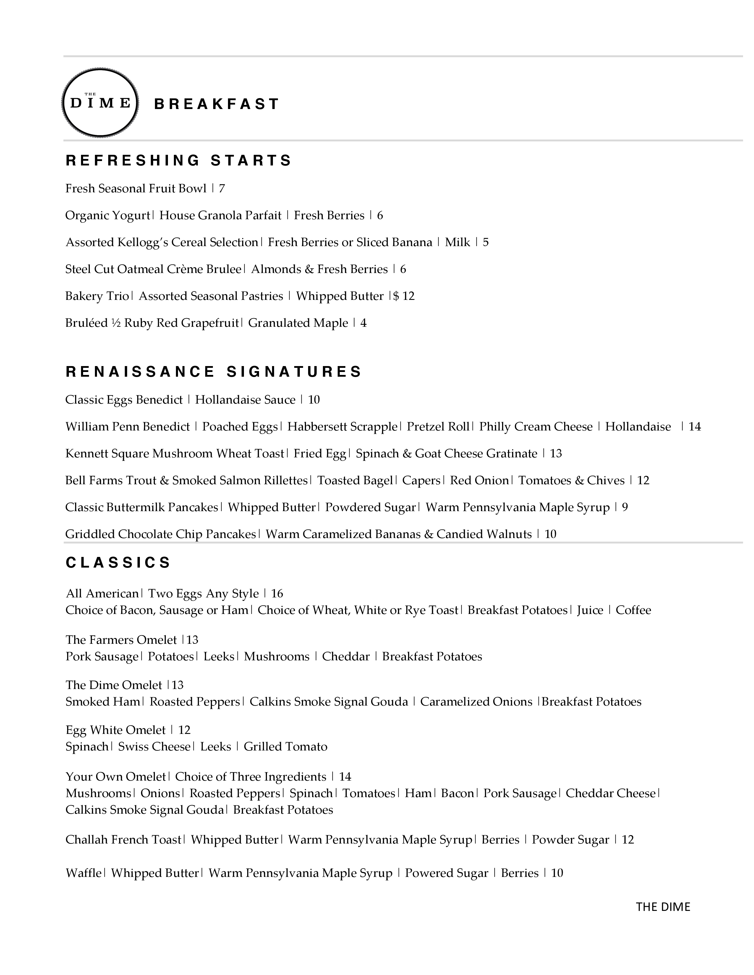 The Dime Menu, Menu for The Dime, Allentown, Allentown Urbanspoon/Zomato