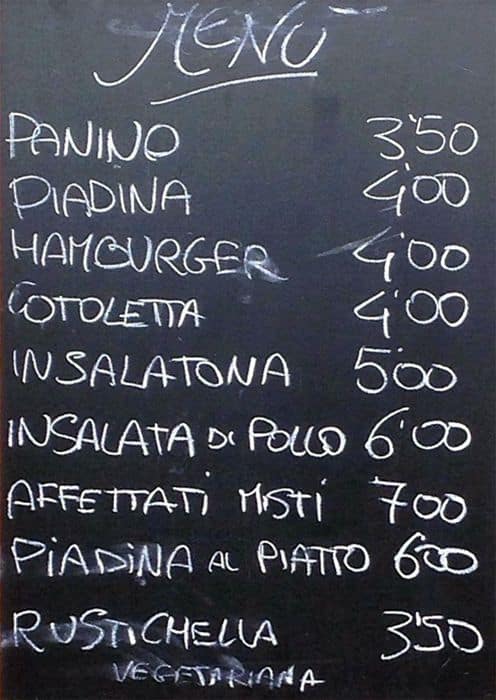 Menu di Rugiada 