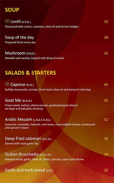 Amici Ibis Dubai Mall Of The Emirates Menu Zomato