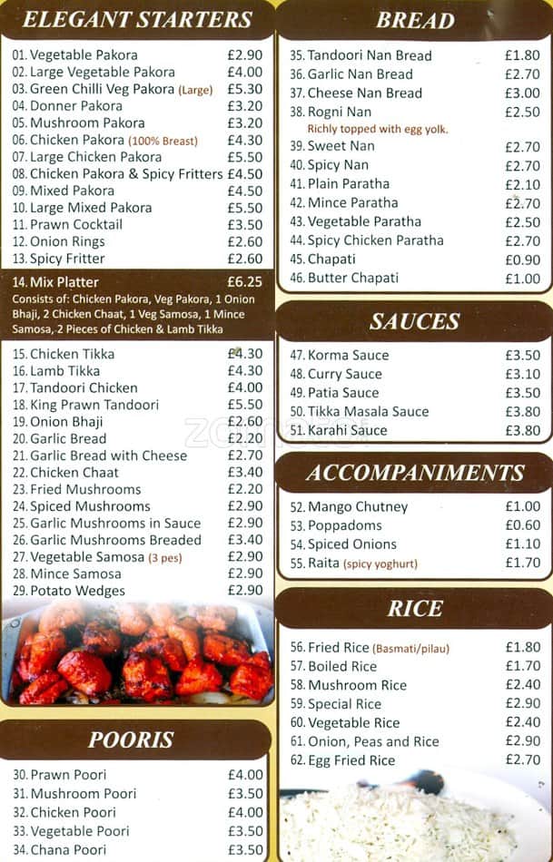 Shimla Menu, Menu for Shimla, Rutherglen, Glasgow Zomato UK