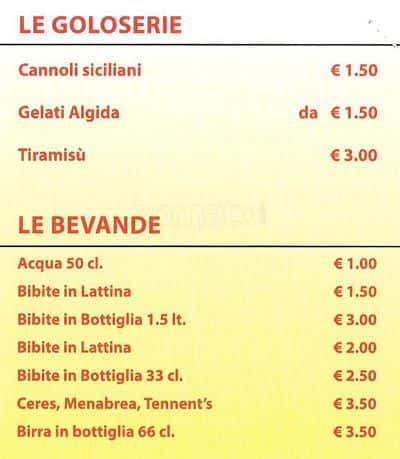 Menu di Altro Che Pizza 