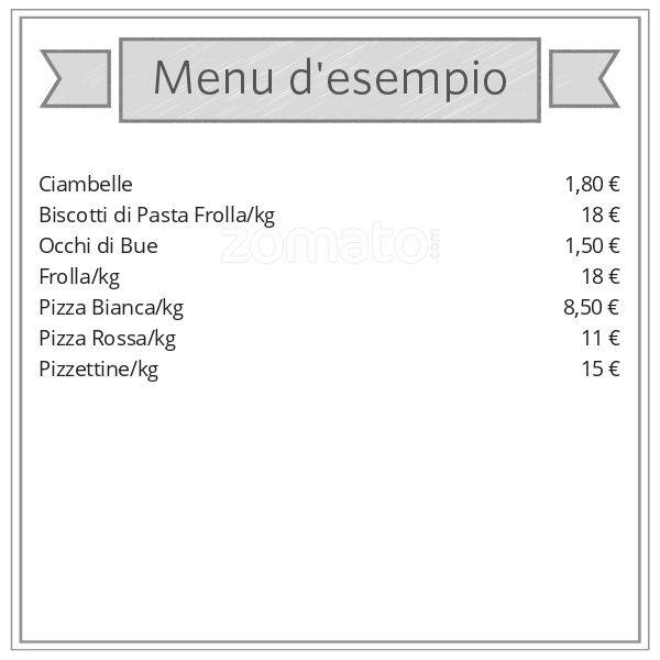Menu di Le Vecchie Tradizioni 