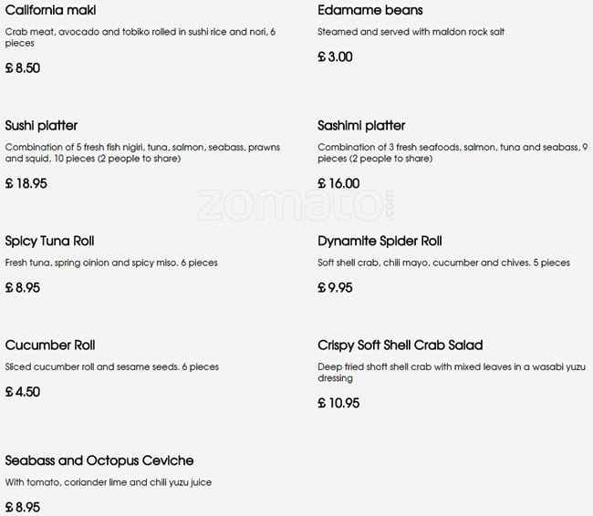 Locale menu
