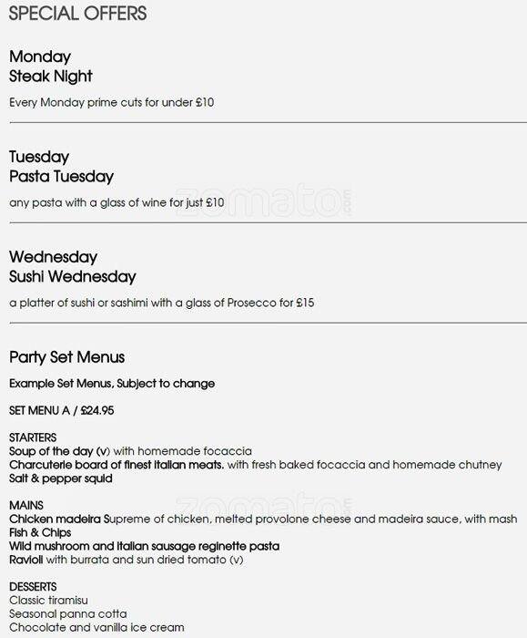 Locale menu