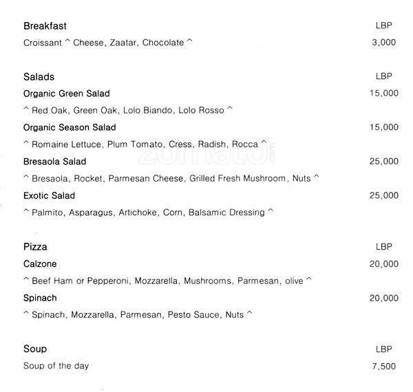 Carta de Express - Restaurant