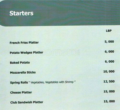 Carta de Express - Restaurant