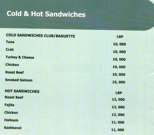 Carta de Express - Restaurant