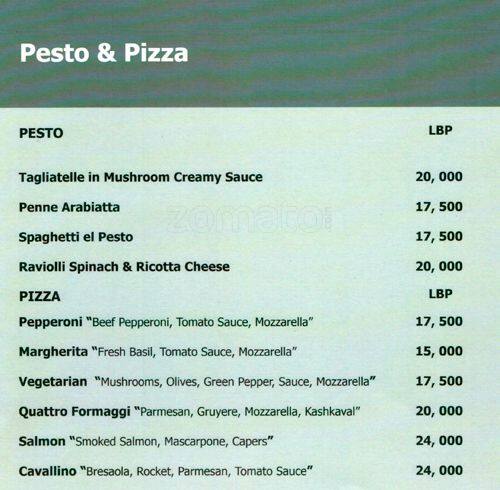 Carta de Express - Restaurant