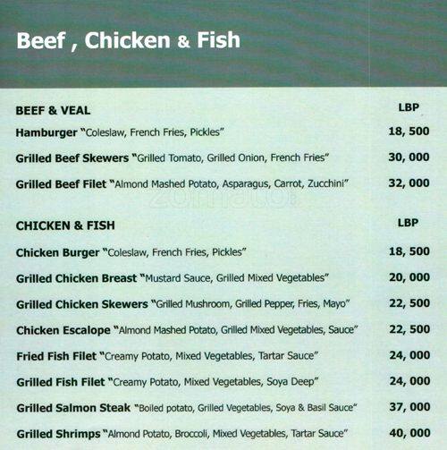 Carta de Express - Restaurant