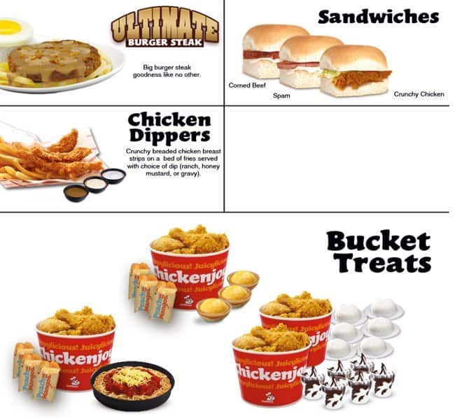 Jollibee Burger Menu