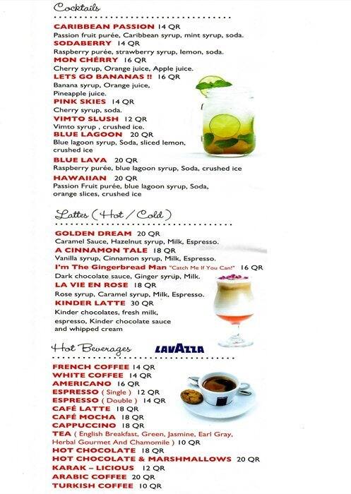Crepe Delicious menu