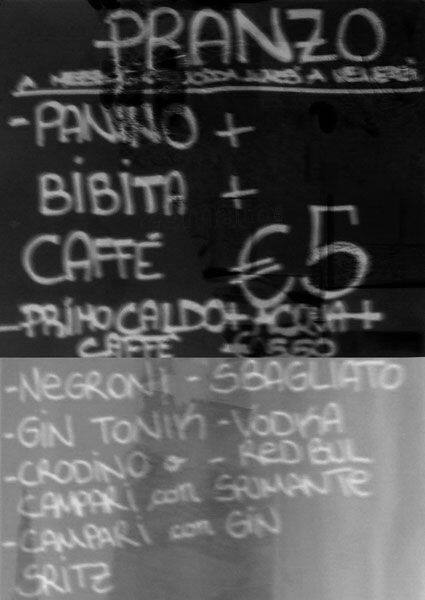 Menu di Bar De Cillis 