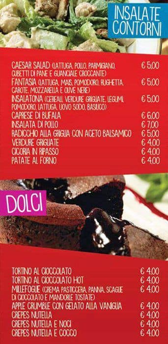 Menu di Cocorico 
