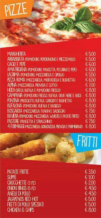 Menu di Cocorico 