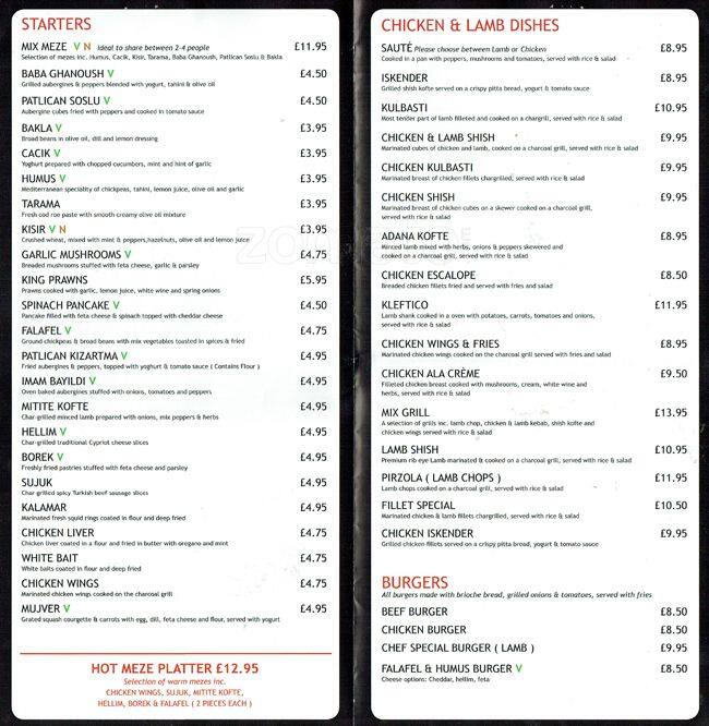 The Grill Bar Menu, Menu for The Grill Bar, Barnes, London Zomato UK