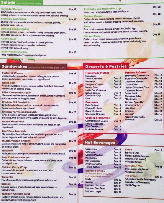 Pulp Juice Bars Menu, Menu for Pulp Juice Bars, Jumeirah Beach Residence (JBR), Dubai Zomato