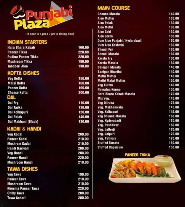 Dosa plaza menu discount