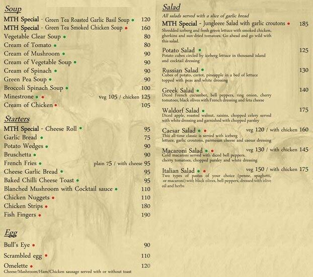 My Tea House Menu, Menu for My Tea House, Koramangala 5th Block