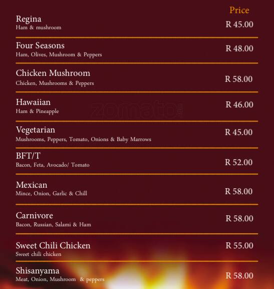 Pick 'n Save Menu, Menu for Pick 'n Save, Lyndhurst, Johannesburg