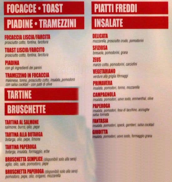 Menu di Paperoga 