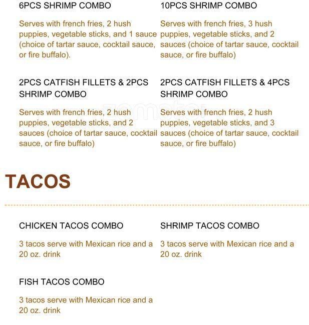 Menu at Mike's Chicken restaurant, Dallas, Maple Ave