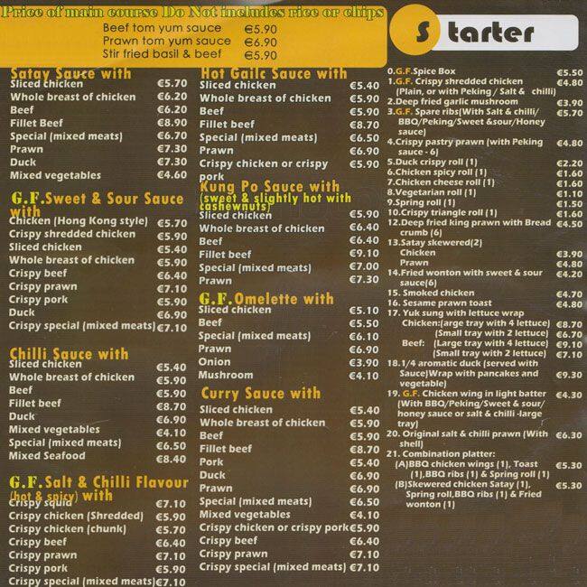 Starry Garden Menu, Menu for Starry Garden, Kilbarrack, Dublin Zomato