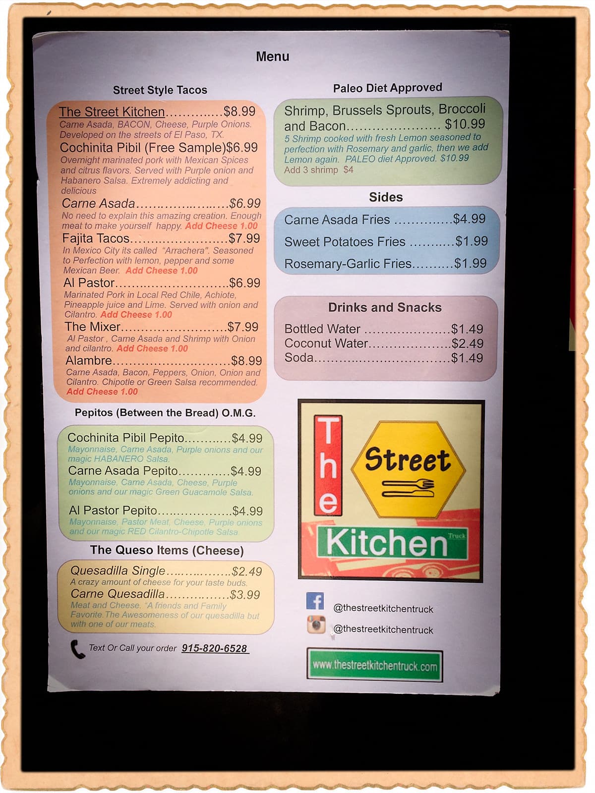 The Street Kitchen Truck Menu Menu For The Street Kitchen Truck Upper   83773ab2340e28e1d108e865da47c438 