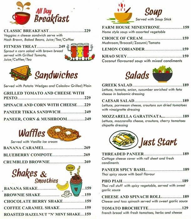 Angan Bakery & Cafe Menu,Menú para Angan Bakery & Cafe, Chanakyapuri