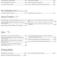 Fenix Menu Menu For Fenix Yalikavak Bodrum