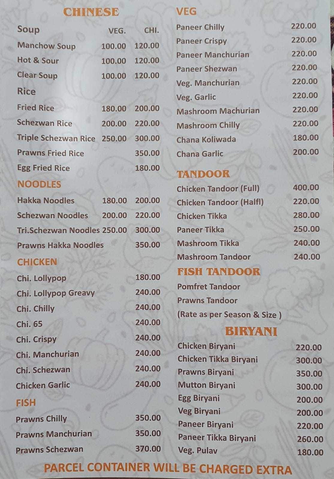 Malwani thaat menu