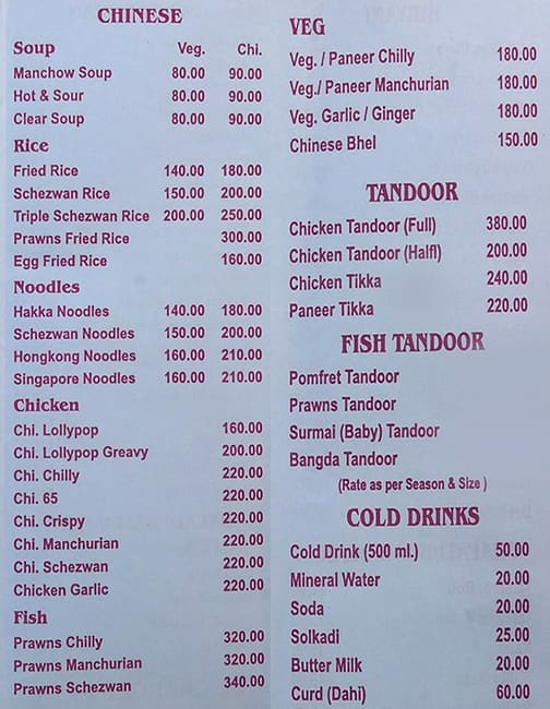 Malwani thaat menu