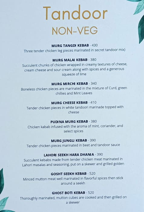 Hotel Govind Garden menu