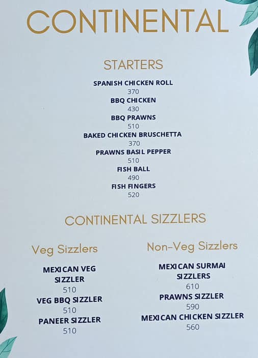 Hotel Govind Garden menu