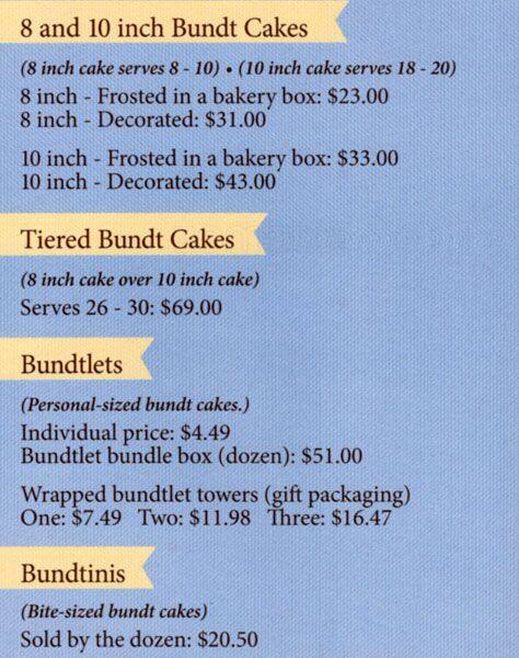 nothing bundt cakes destin florida