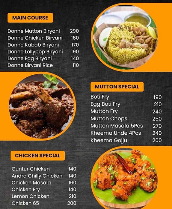 Menu of Bannur Biryani Nati Style, Rajajinagar, Bangalore